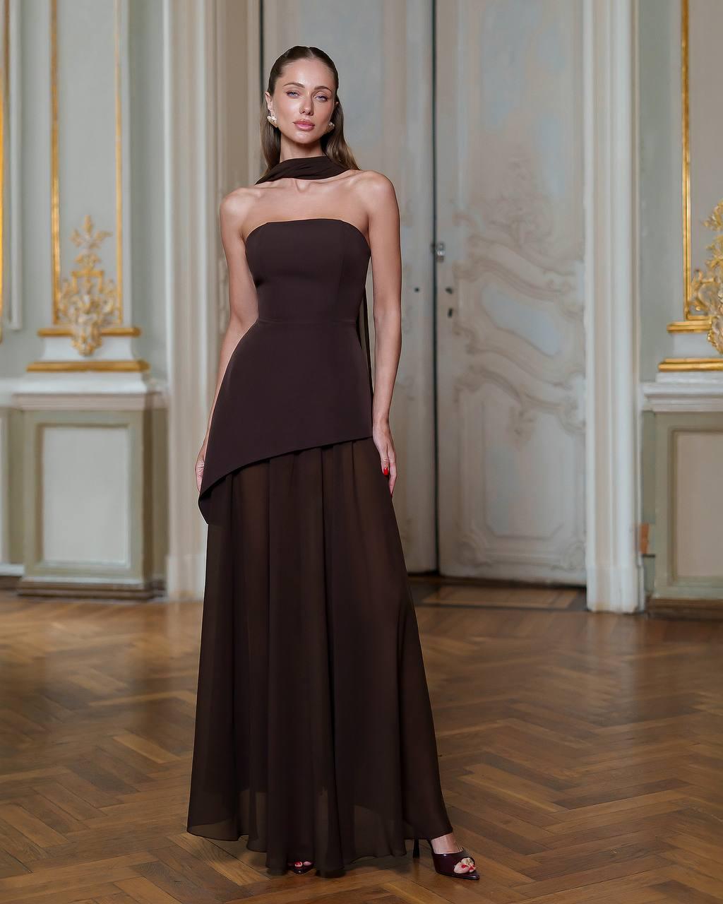Suknelė BROWN ELEGANCE