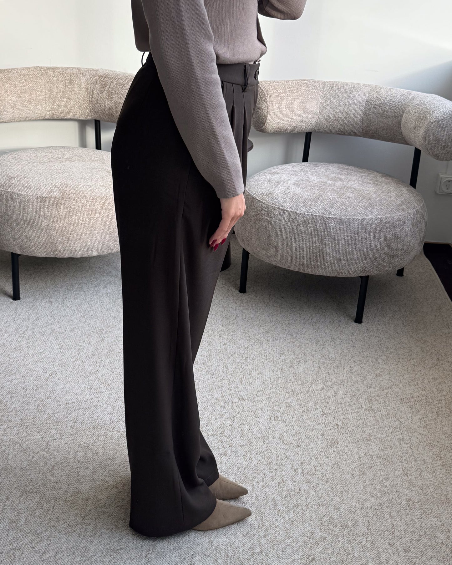 Rudos klasikinės kelnės BRUNO