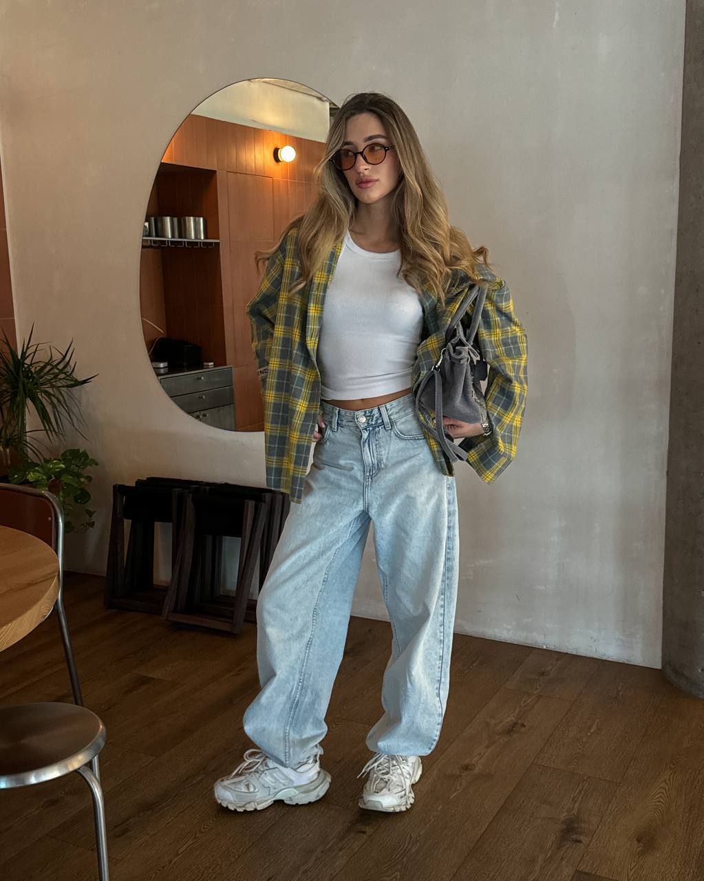 Geltoni BOYFRIEND marškiniai