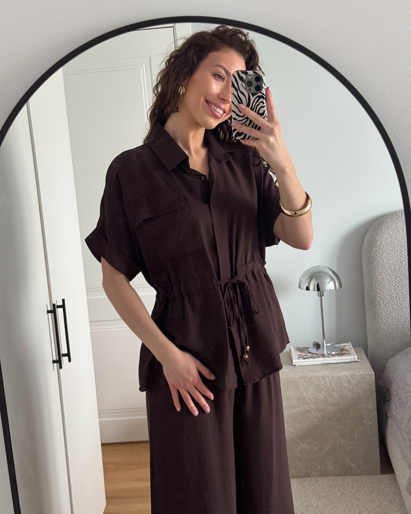 Kostiumėlis FLOWY su viskoze (rudas)