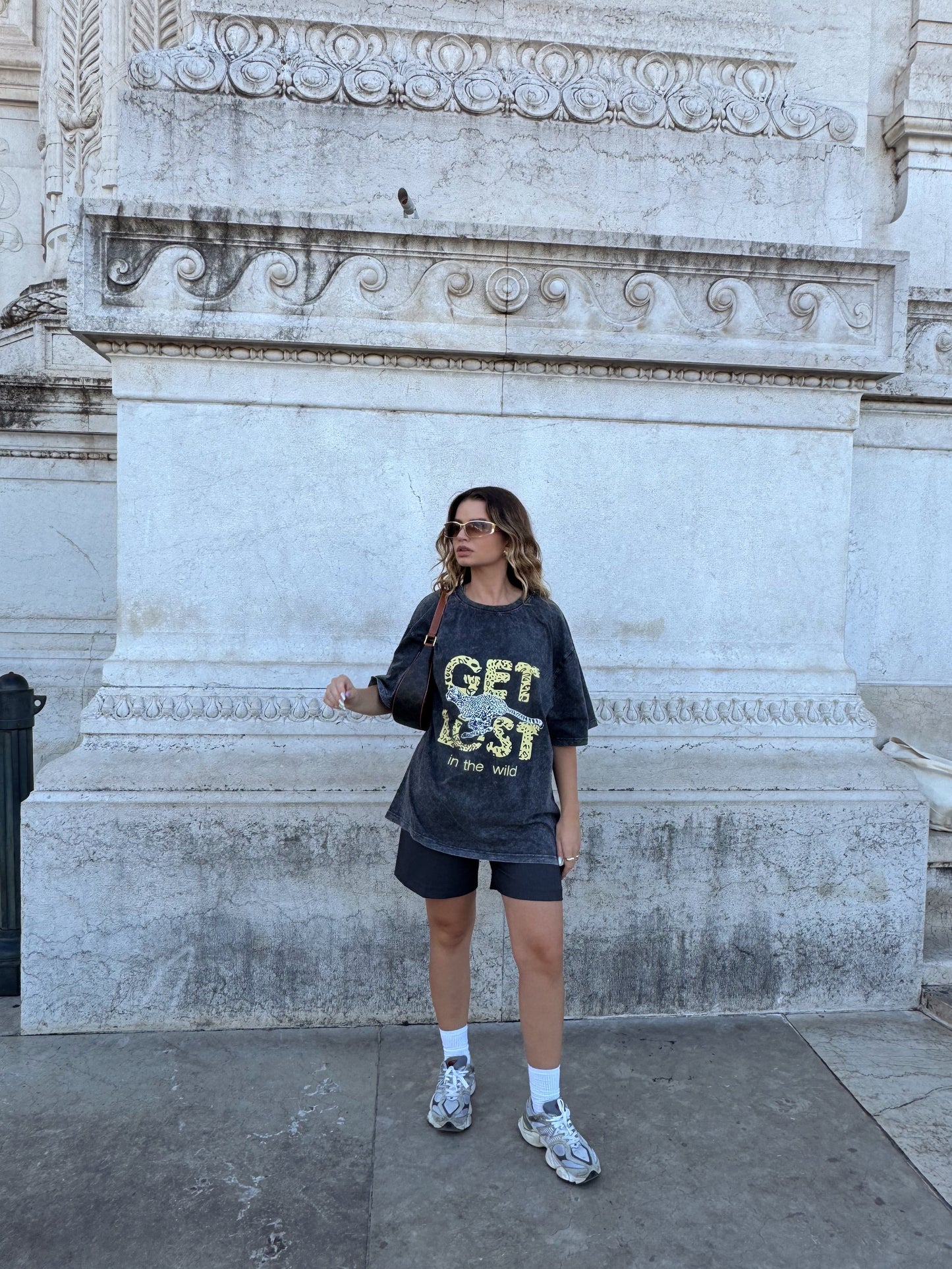 Oversized marškinėliai GET LOST