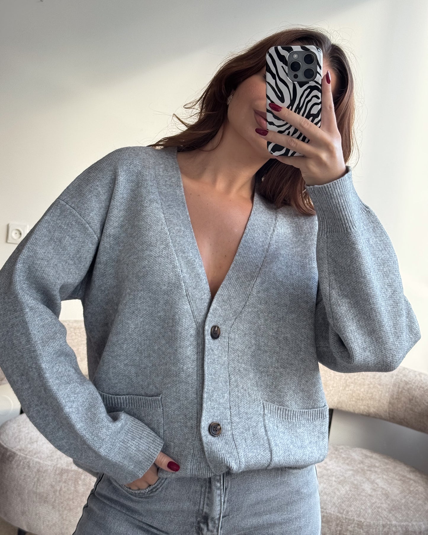 Kardiganas GRAFITE