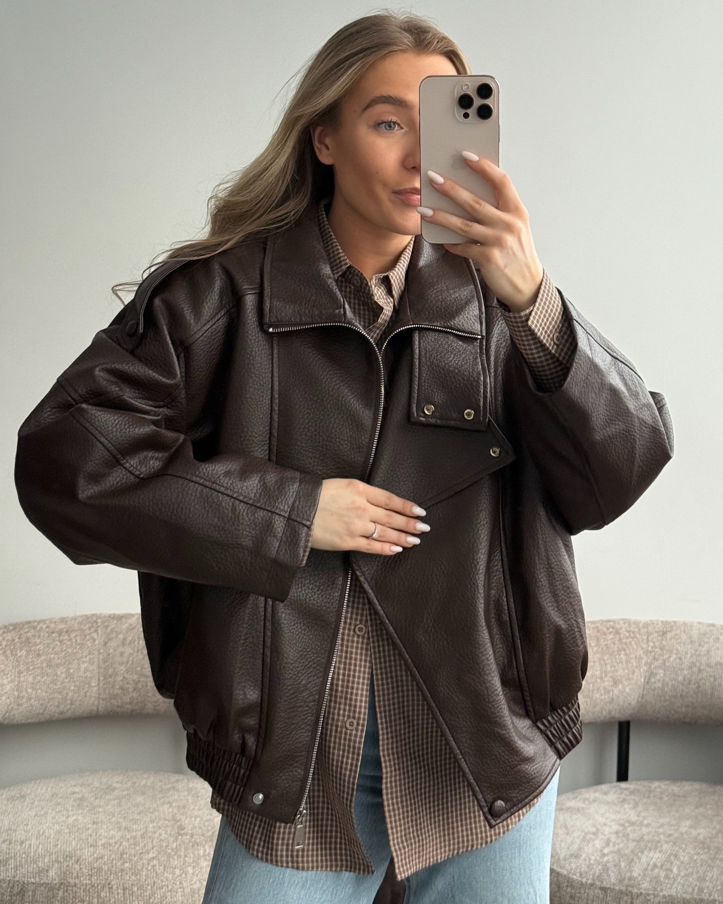 Ruda eko odos striukė ICON