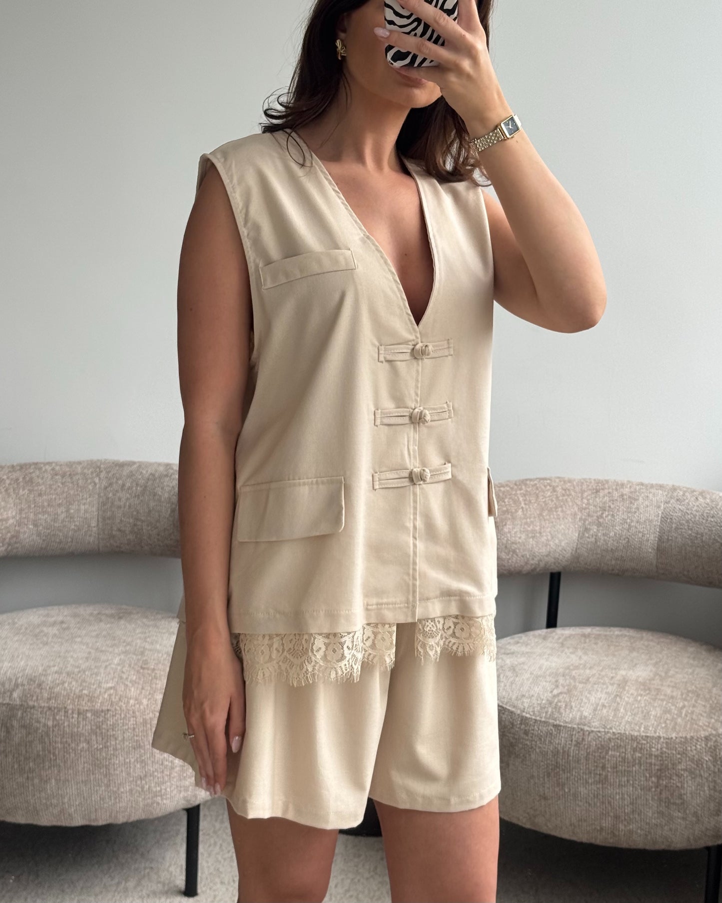 Lininis kostiumėlis LACE