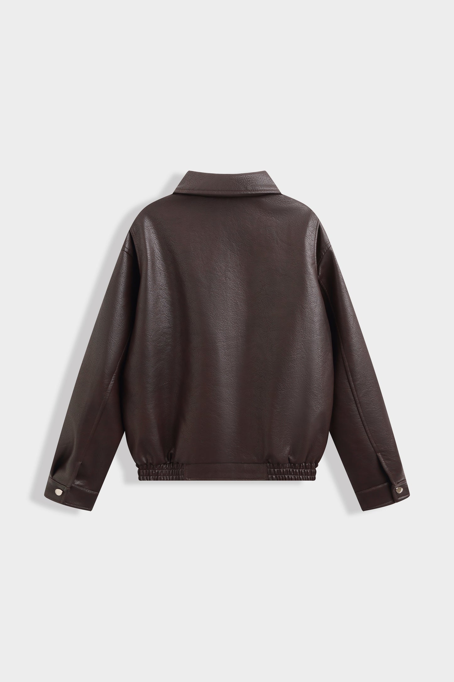 Tamsiai ruda eko odos striukė MAY