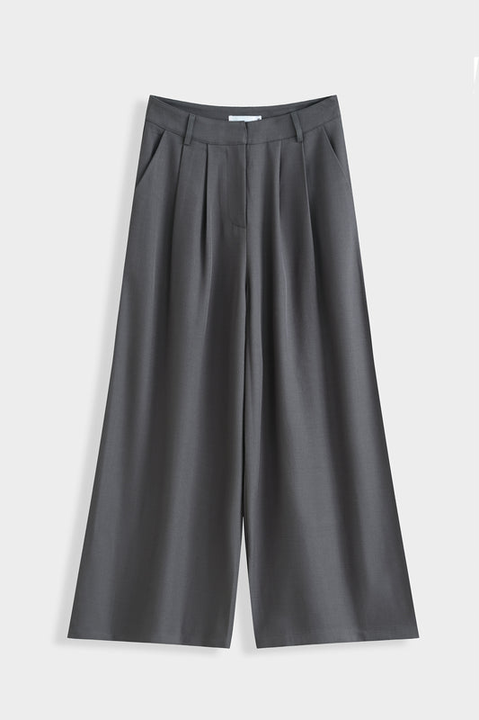 Pilkos culotte tipo kelnės CÉLIA