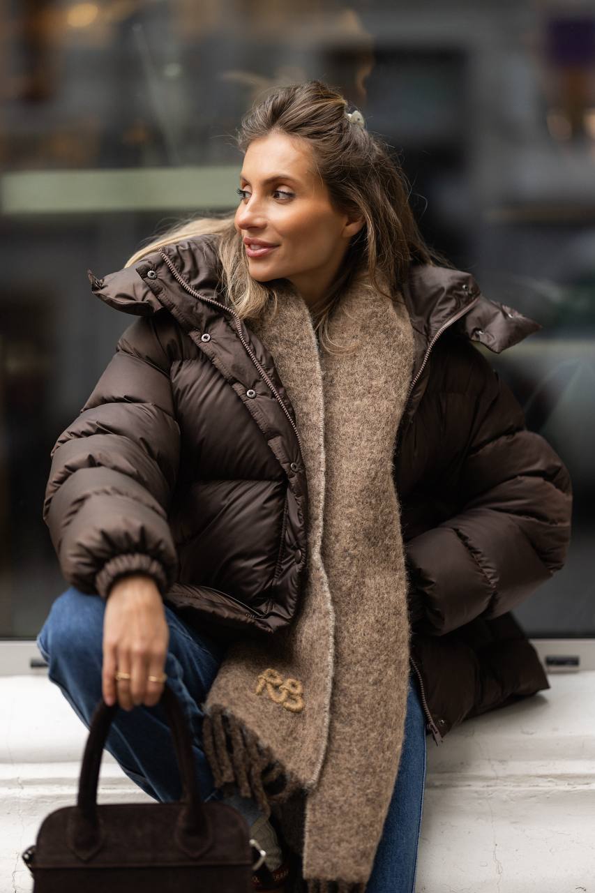 Šokoladinė pūkinė striukė Truffle