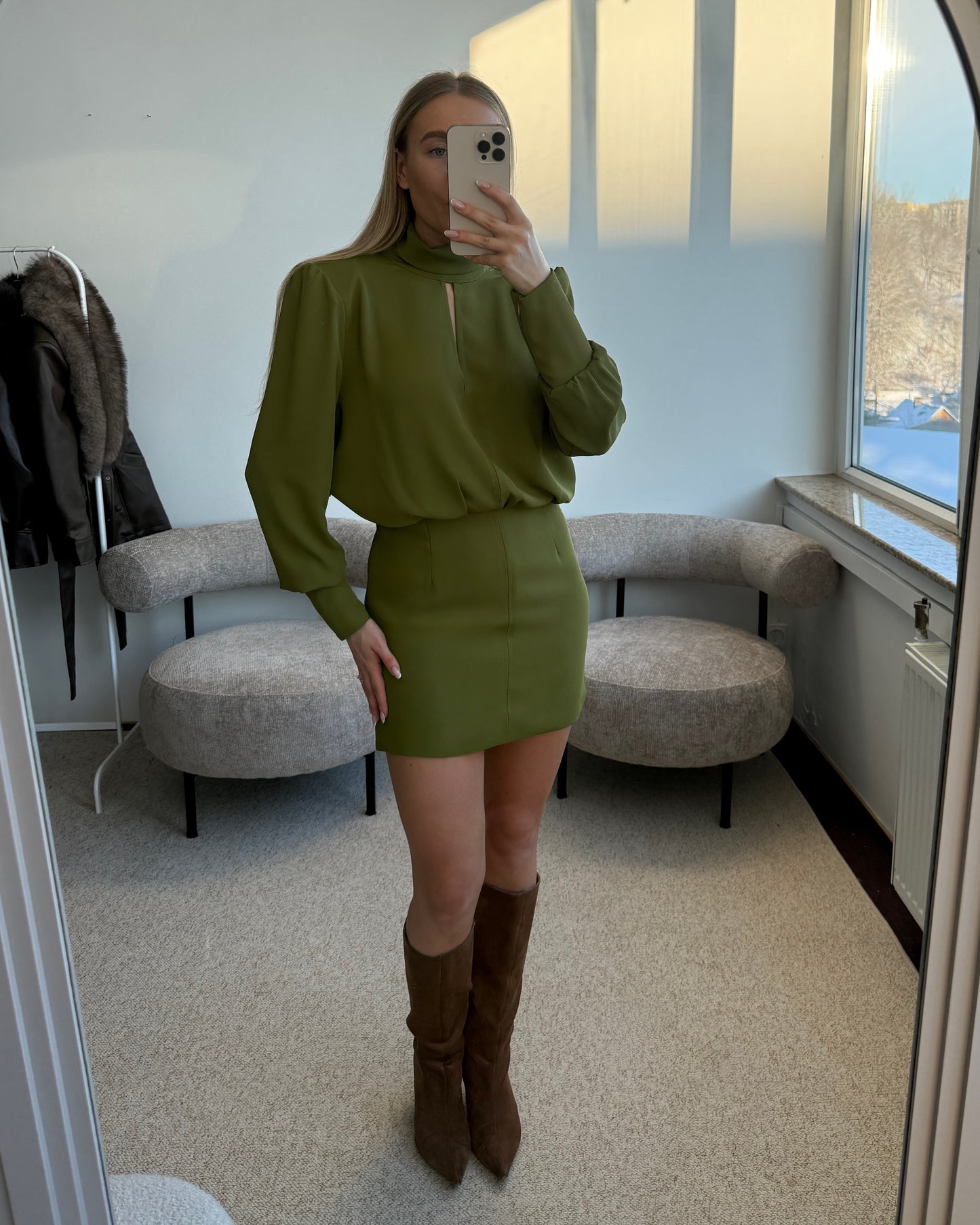 Khaki suknelė CLÉO