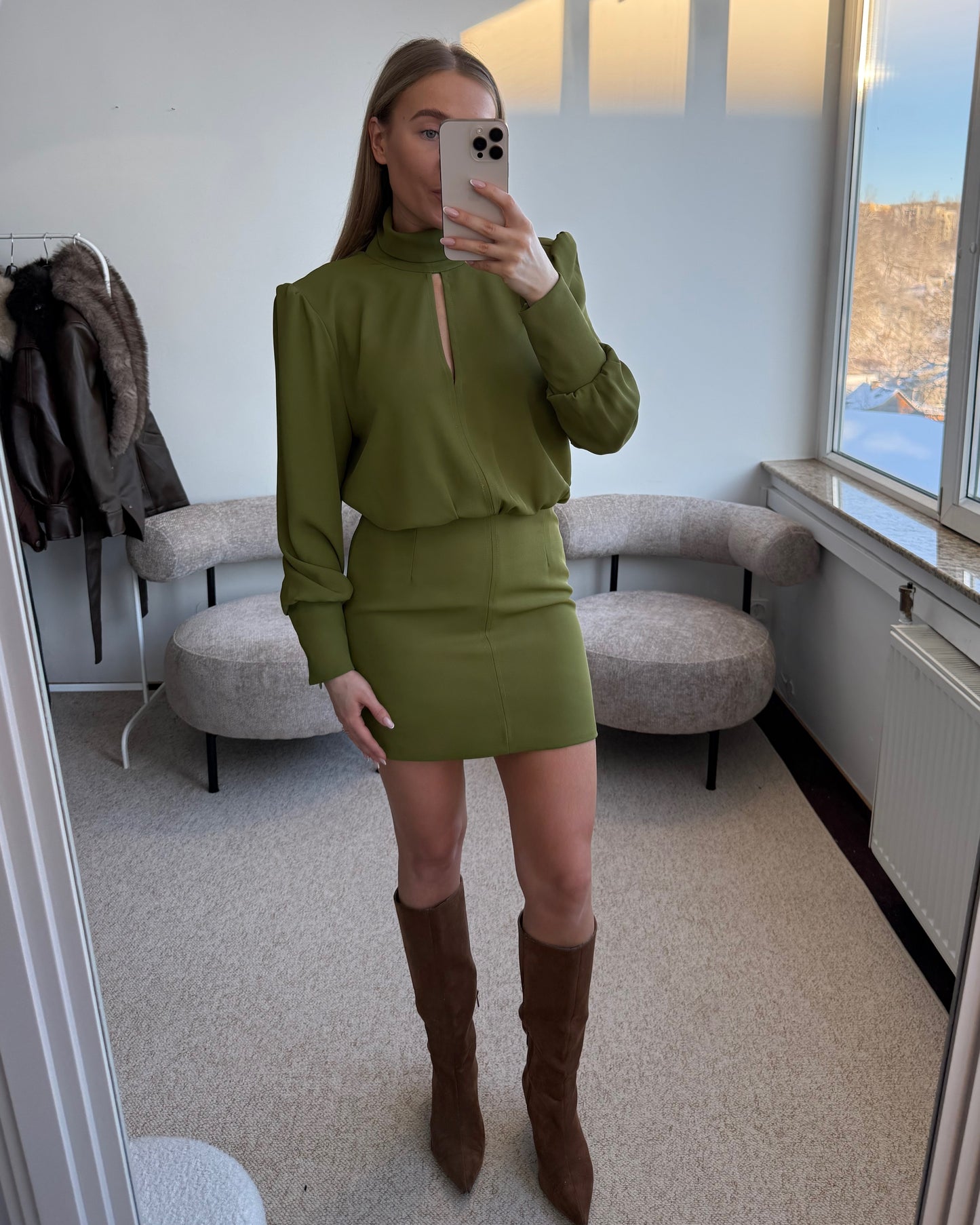 Khaki suknelė CLÉO