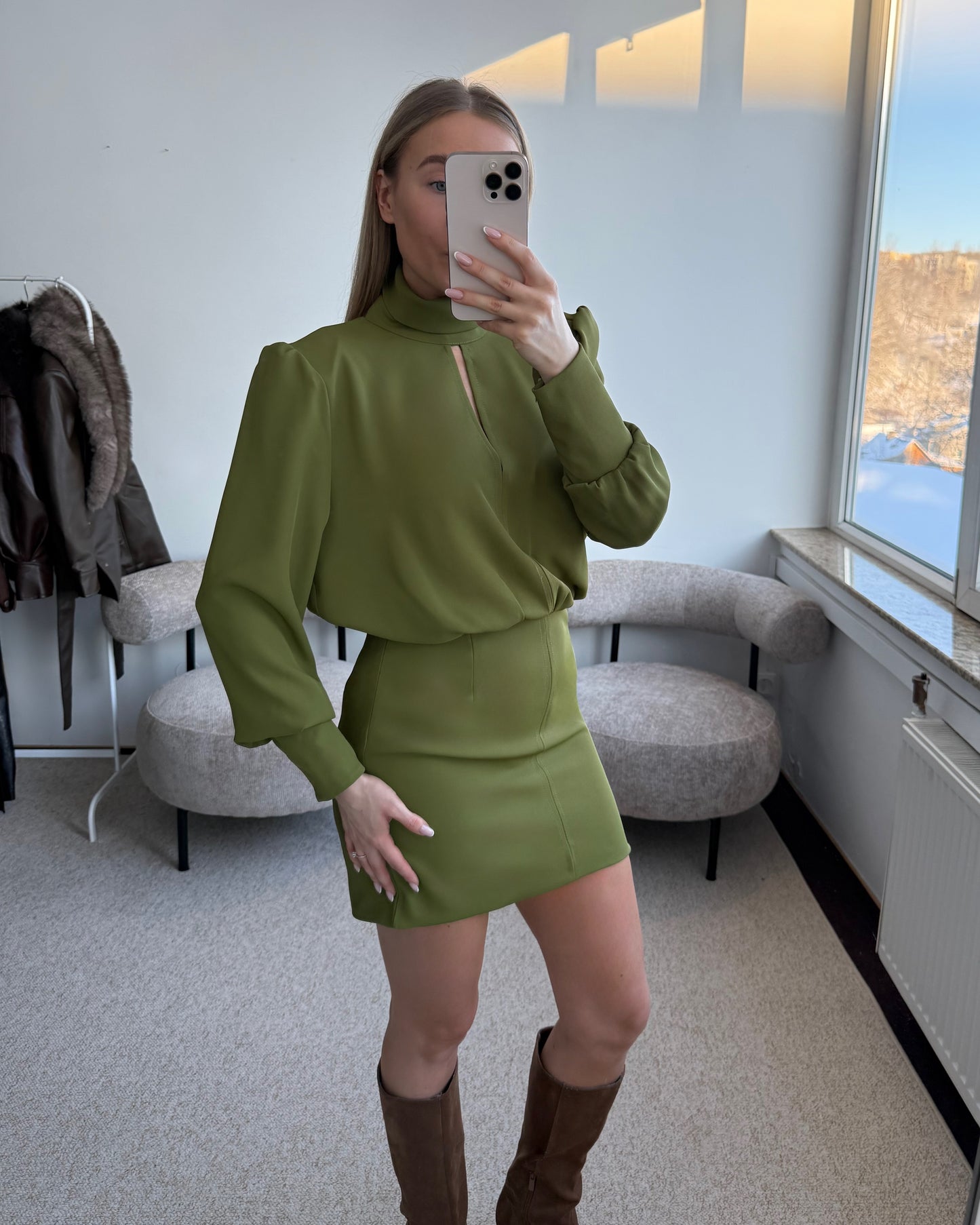 Khaki suknelė CLÉO