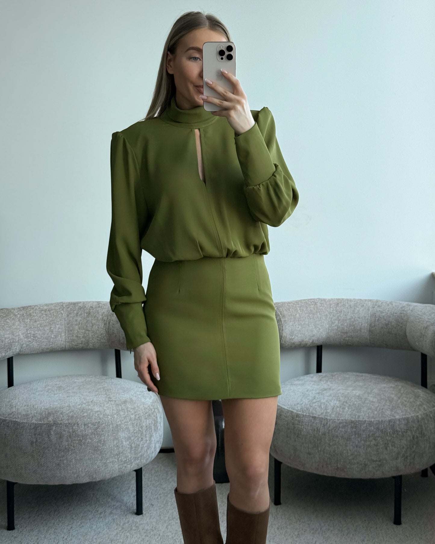Khaki suknelė CLÉO