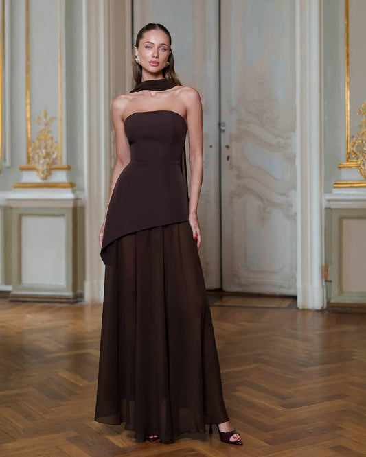 Suknelė BROWN ELEGANCE