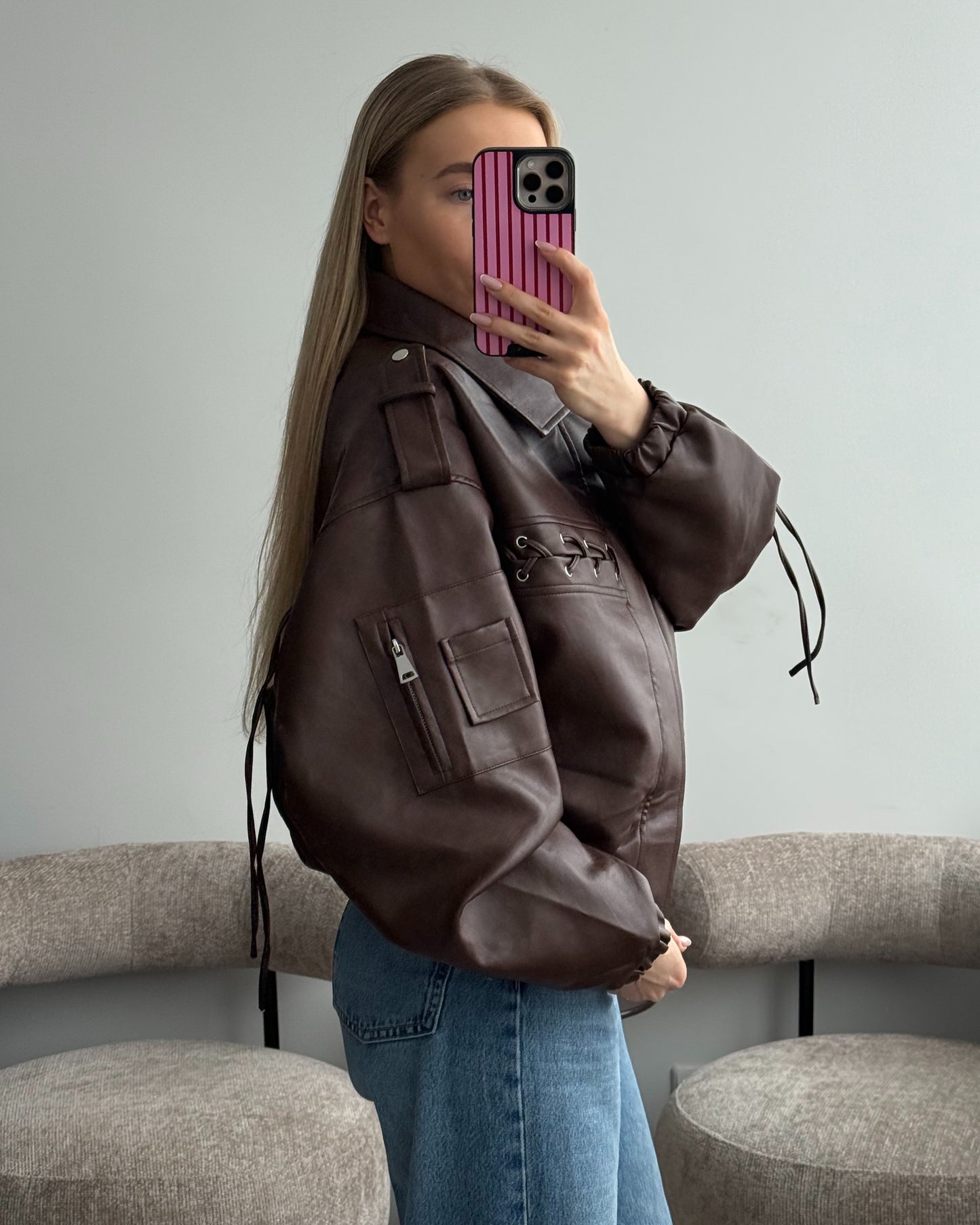 Ruda eko odos striukė FIERCE