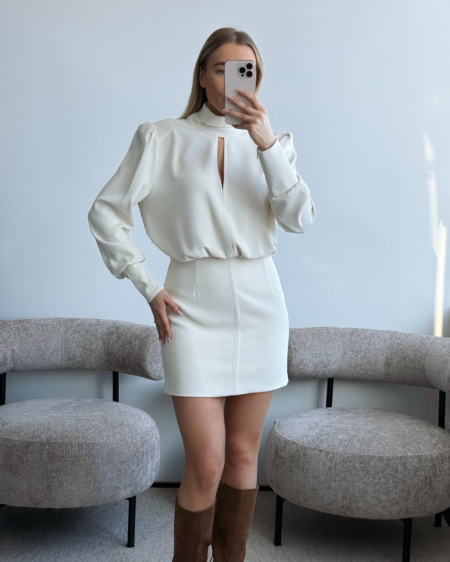 Kreminė suknelė CLÉO