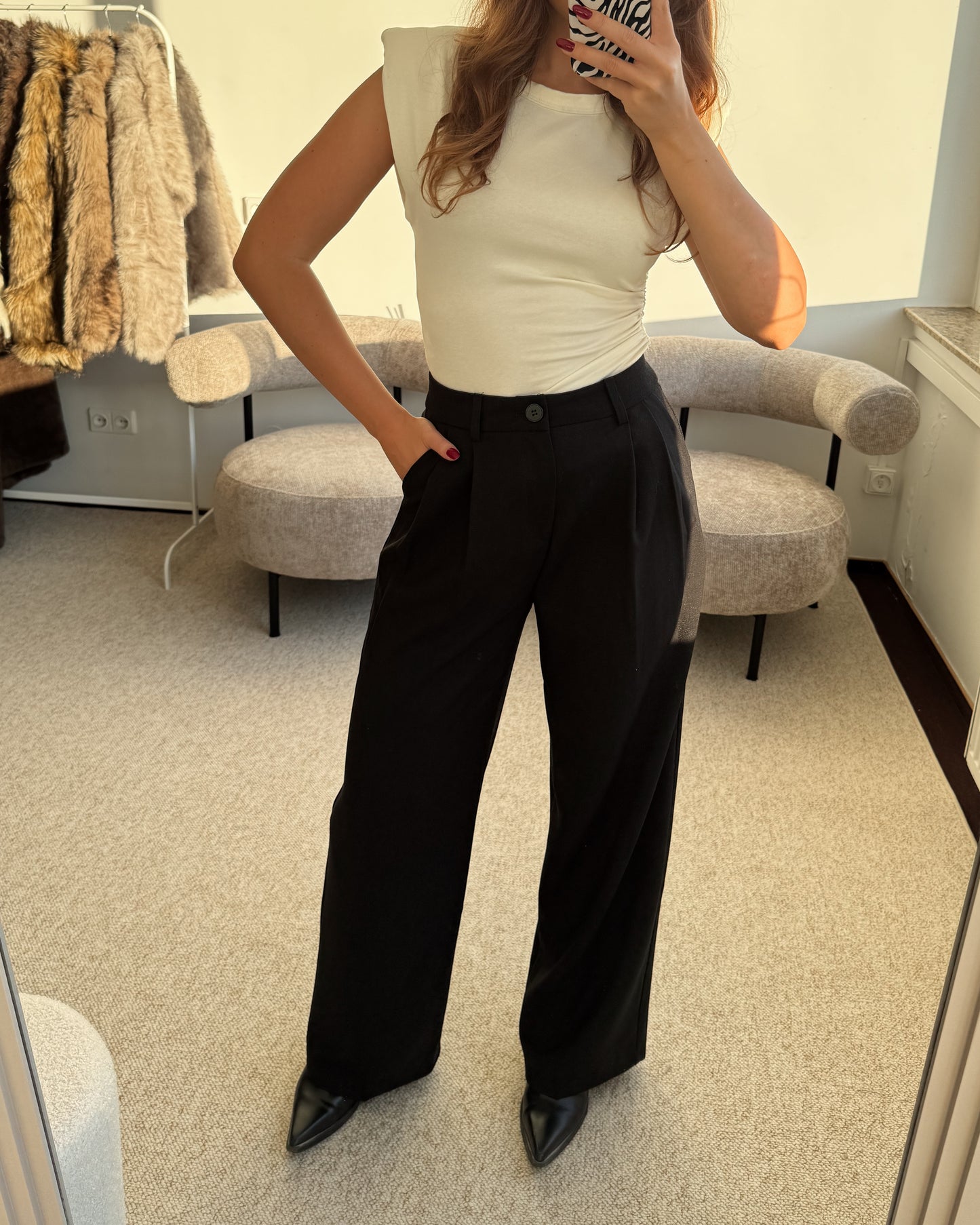 Juodos klasikinės kelnės CLASSIC