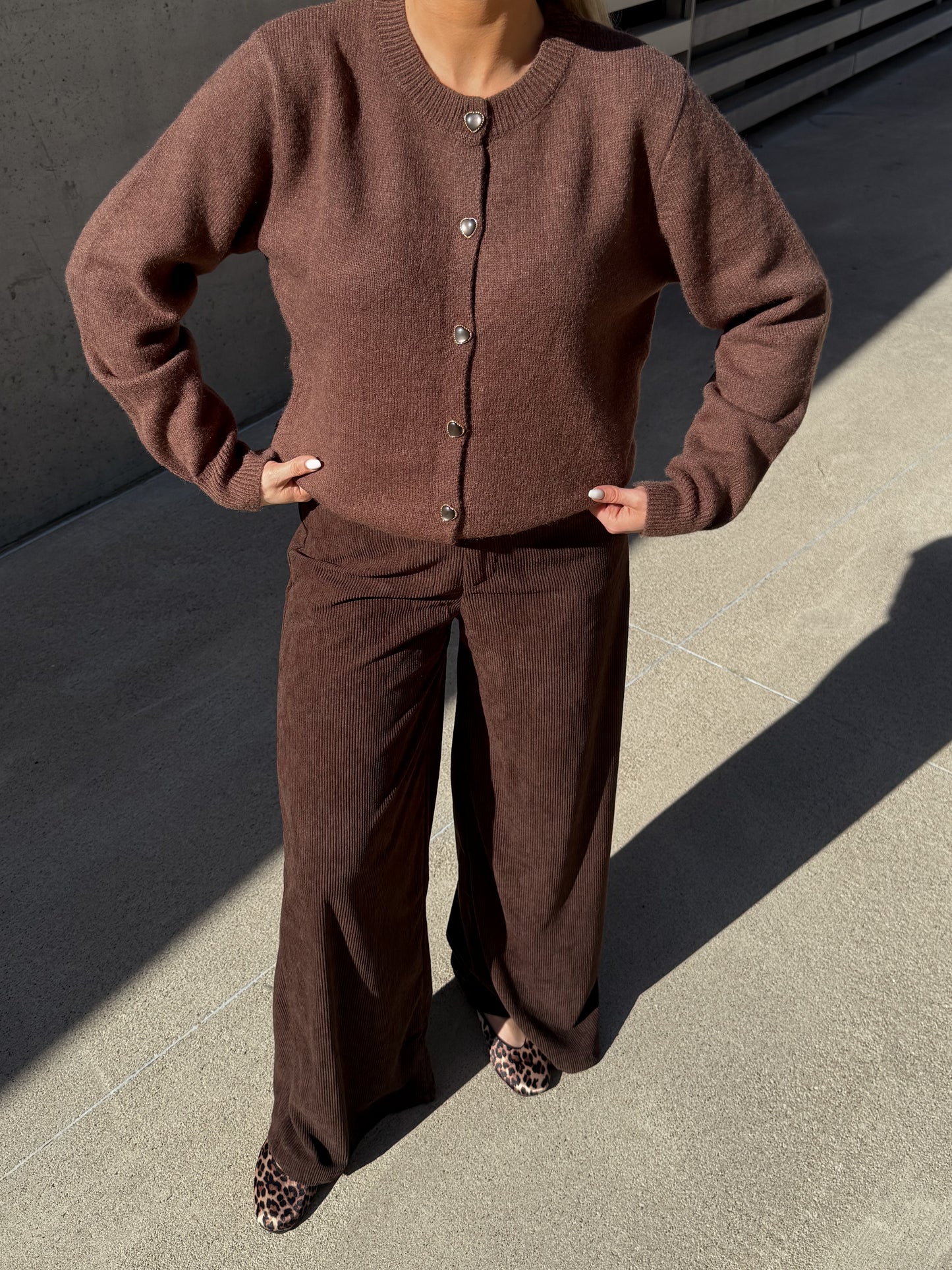 Rudas megztukas HEART