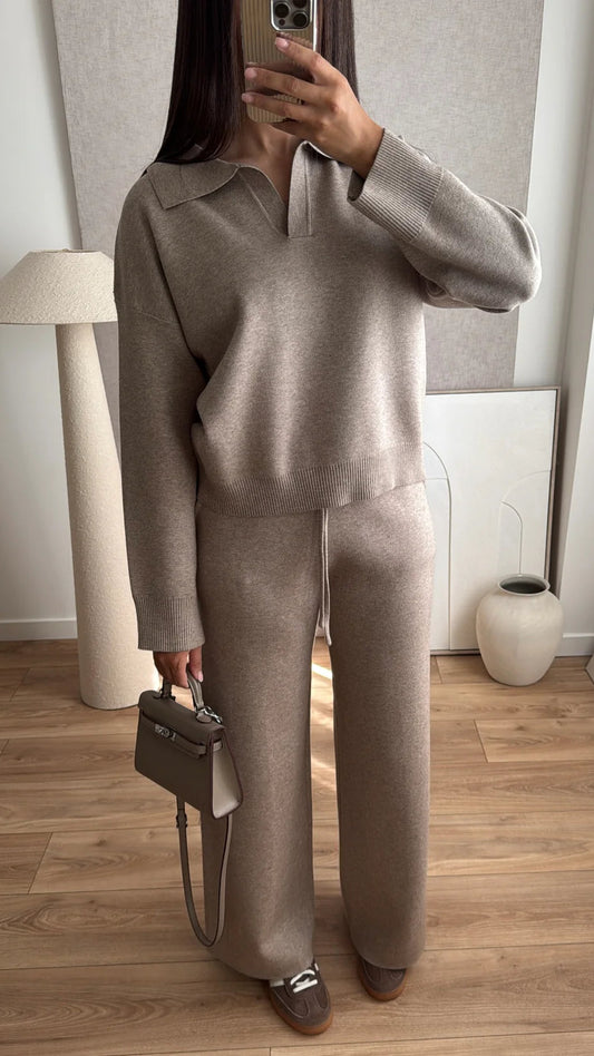 Smėlinis laisvalaikio kostiumėlis VIENNE