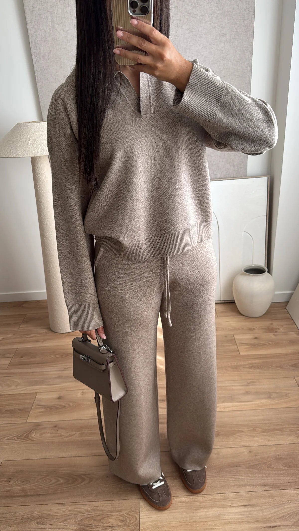 Smėlinis laisvalaikio kostiumėlis VIENNE