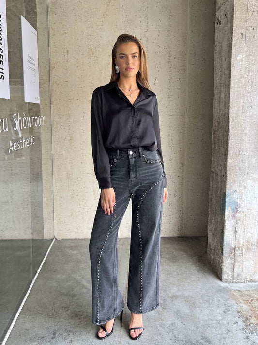 Pilki džinsai STRASSY