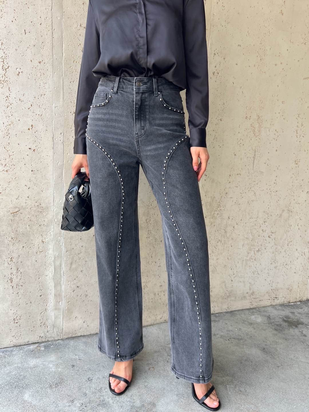 Pilki džinsai STRASSY