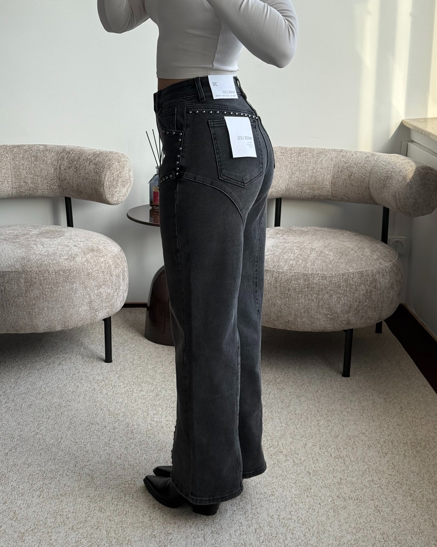 Pilki džinsai STRASSY