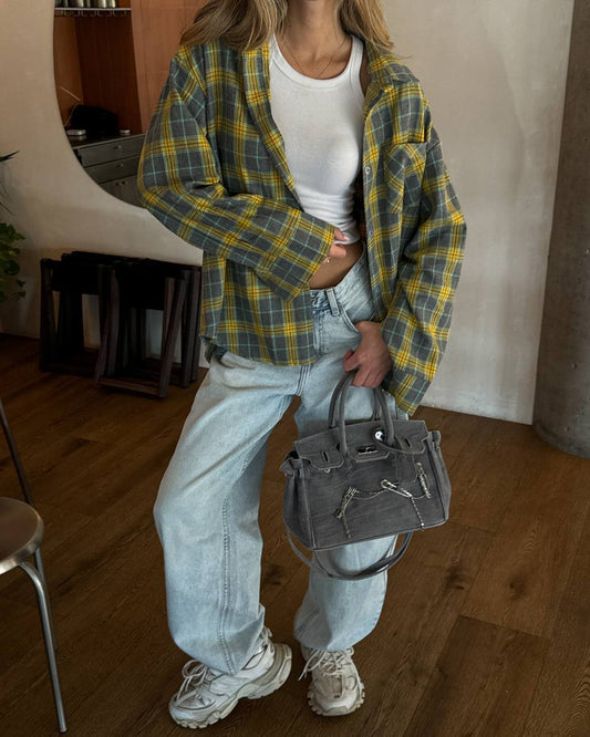 Geltoni BOYFRIEND marškiniai