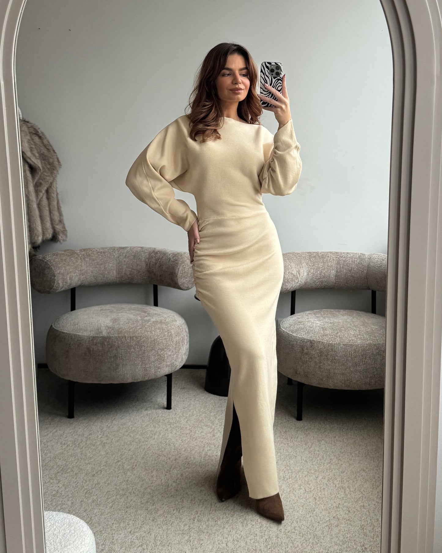 Kreminė suknelė EASE