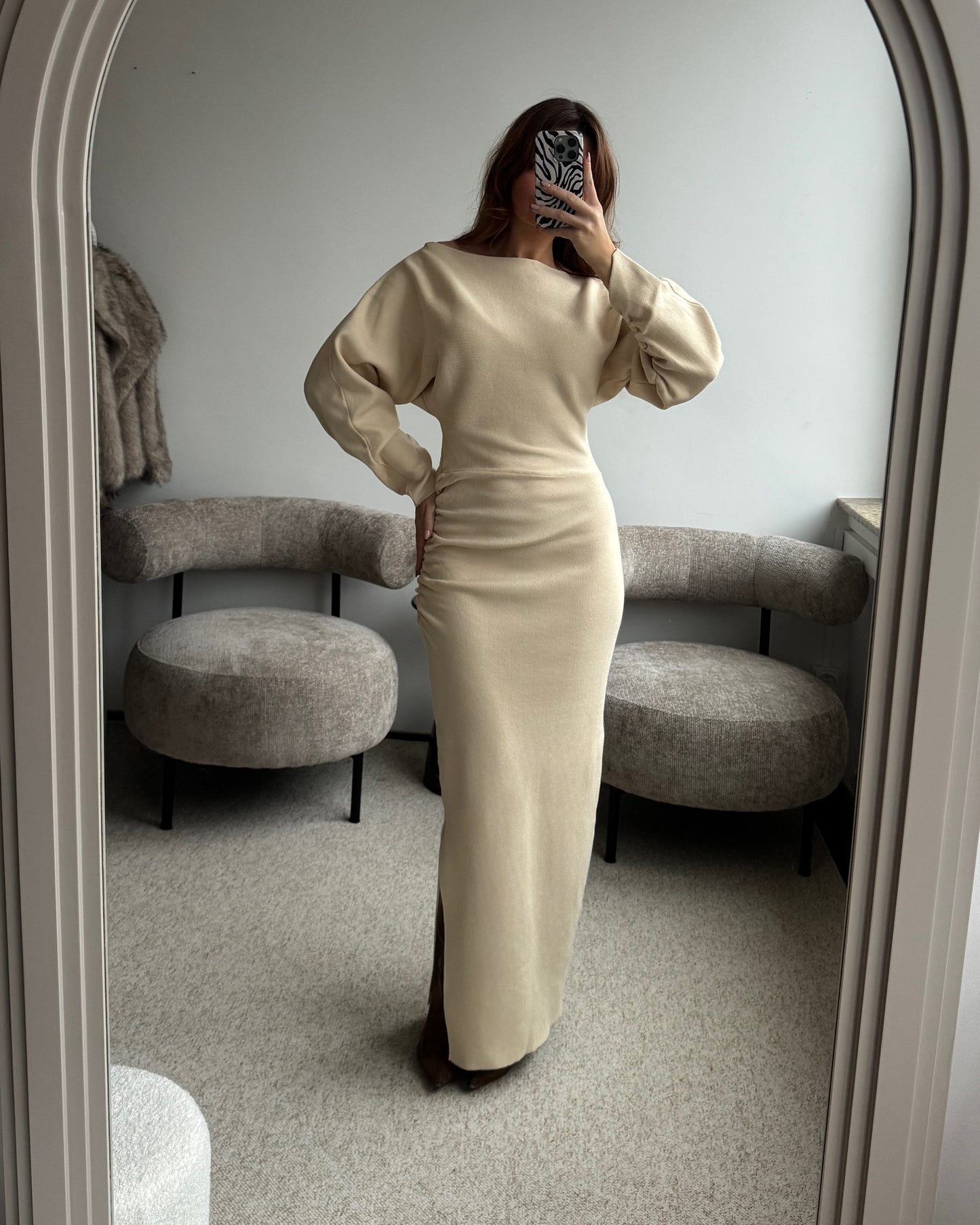 Kreminė suknelė EASE